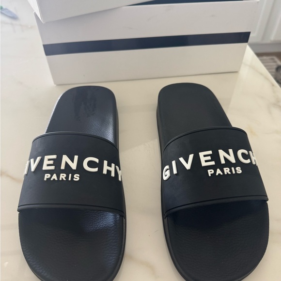 Men Givenchy Black Sandals Minimalist Slip-On Design size 13 fits like a 12 - Picture 1 of 5